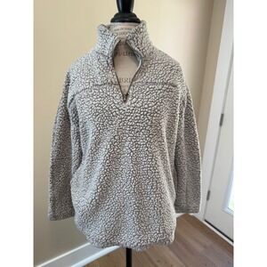 Thread + Supply Fleece lined Sherpa Pullover Size S